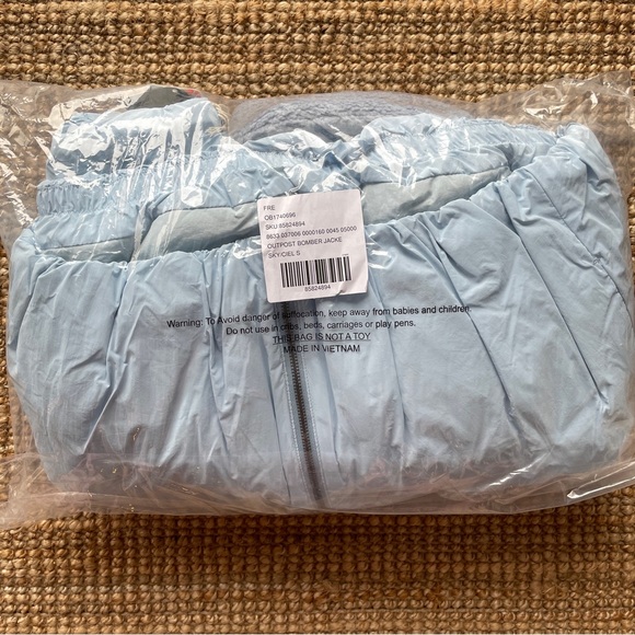 NEW Free People Outpost Bomber Jacket In Boardwalk Blue - Picture 15 of 16